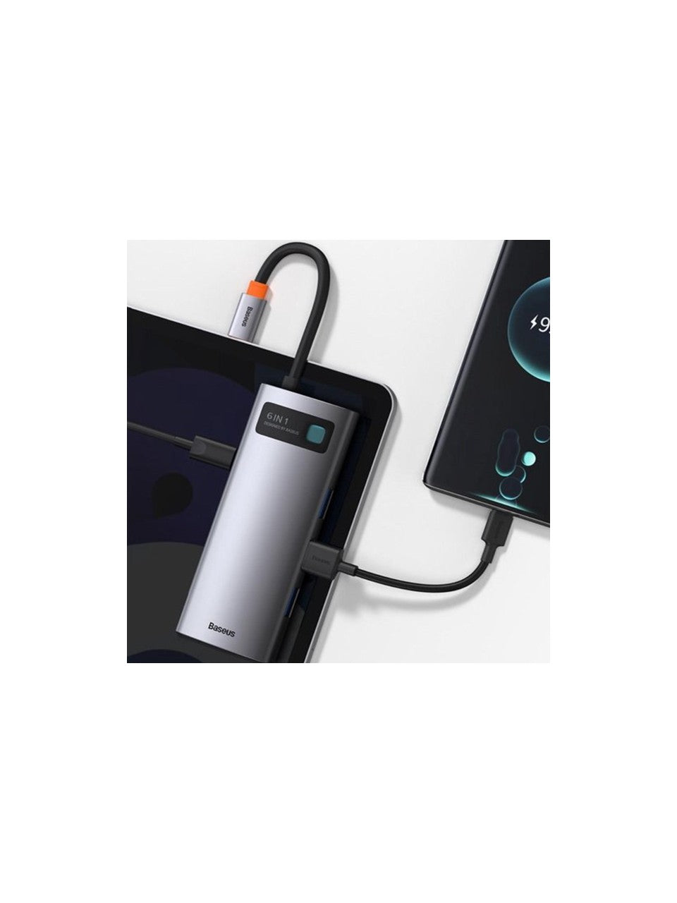 Baseus Metal Gleam Series 6in1 Type-C Hub Adaptör Çoklayıcı