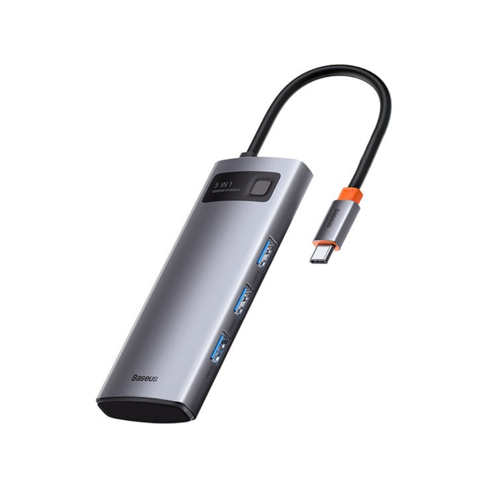 Baseus Metal Gleam Series 5in1 Type-C Hub Adaptör Çoklayıcı
