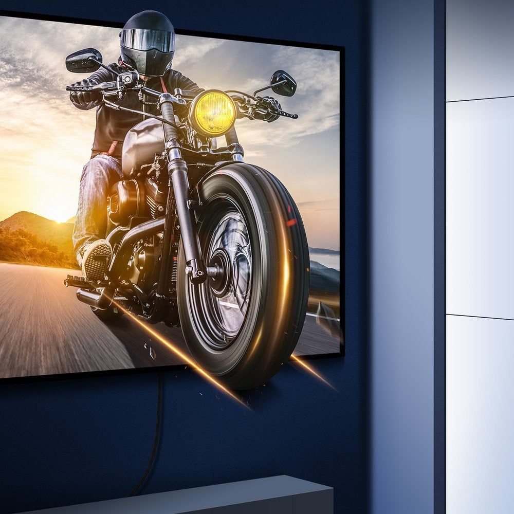 Baseus HDMI 2.1 8K 60Hz 4K 120Hz 48Gbps Yüksek Hızlı Görüntü ve Ses Aktarım Kablosu 3 Metre – Siyah