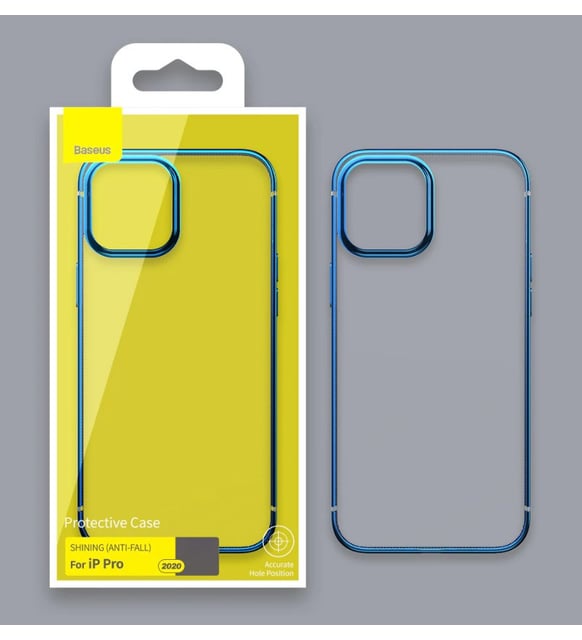 Baseus Glitter Protective Case iPhone 12 Pro Max 6.7" Şeffaf Parlak Koruyucu Kılıf