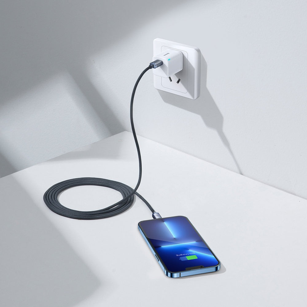 Baseus Crystal Shine 20W Type-C to Lightning Hızlı Şarj Kablosu – 2 Metre