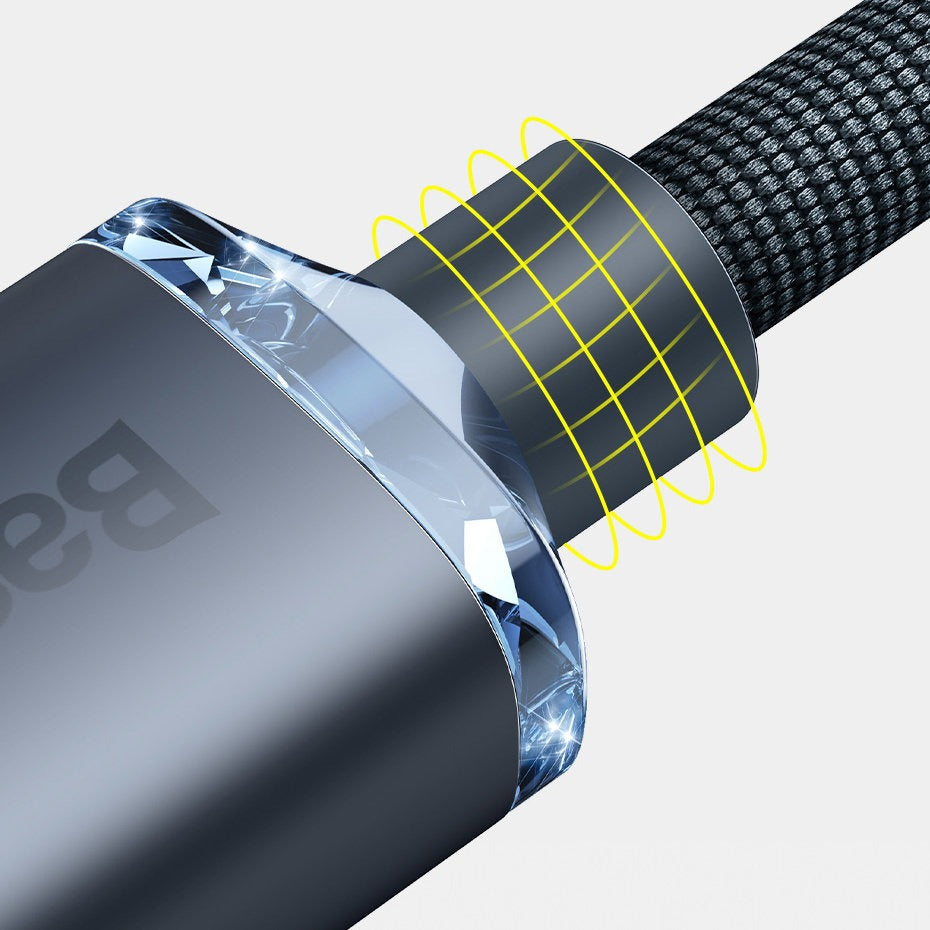 Baseus Crystal Shine 20W Type-C to Lightning Hızlı Şarj Kablosu – 2 Metre