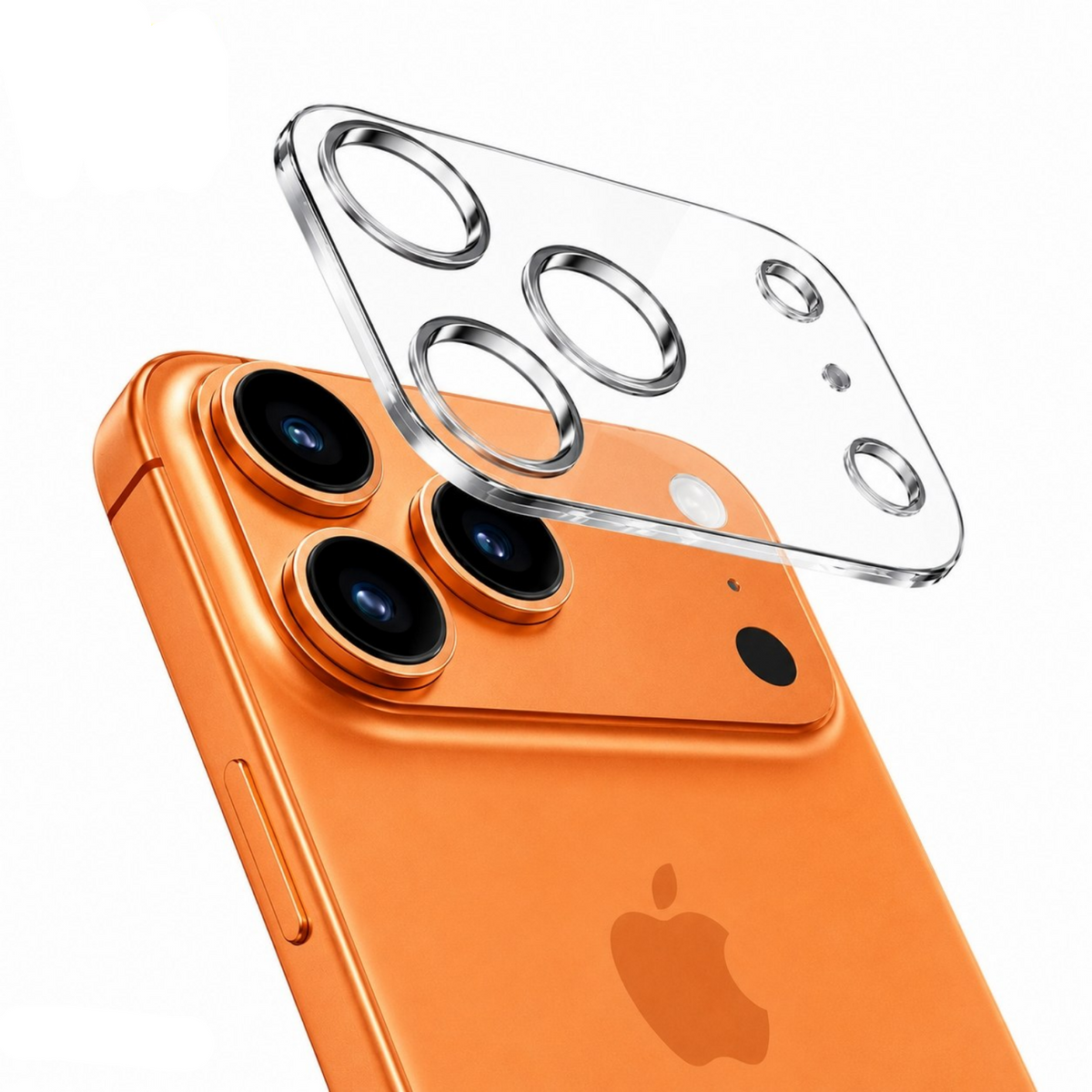 iPhone 17 Uyumlu Full-Frame Crystal HD Kamera Lens Koruyucu 2'li Paket