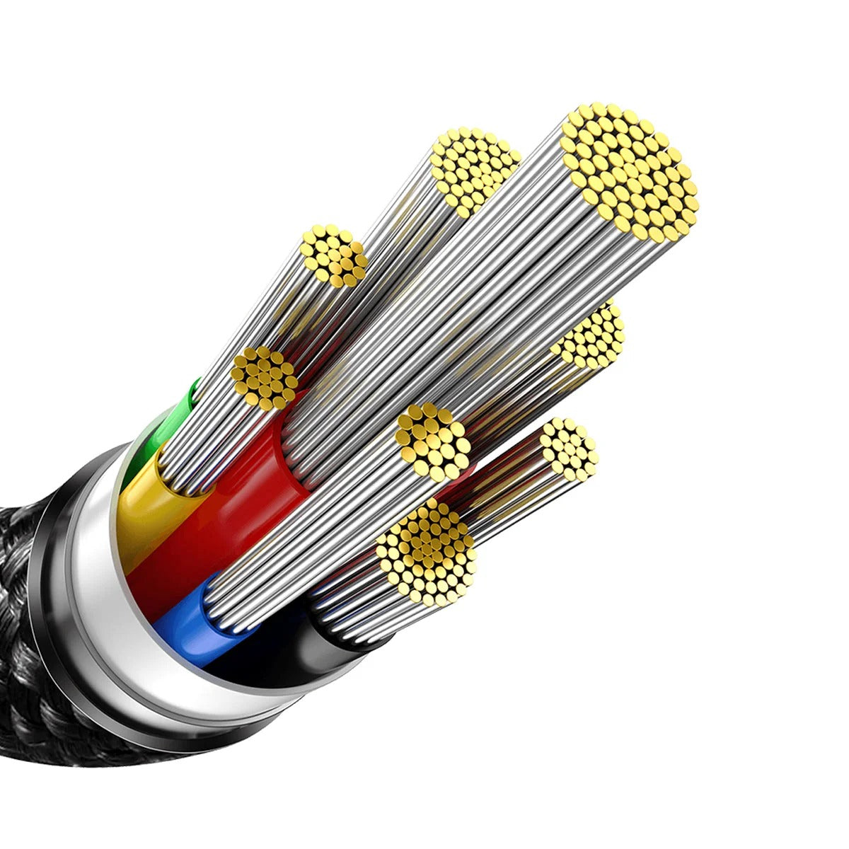 Baseus Tungsten Gold Type-C to Type-C 240W PD 3.1 Hızlı Şarj Kablosu