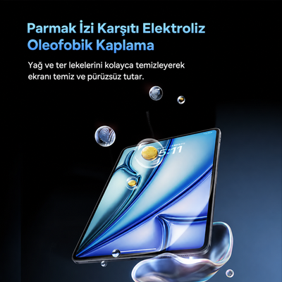 Baseus Crystalline Series HD iPad Air 11″ M2/M3 2024-2025 Temperli Cam Ekran Koruyucu ve Kolay Kurulum Aparatı