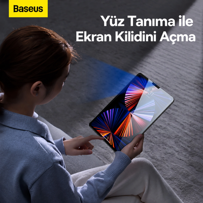 Baseus iPad Pro 10.5″ / Air 3 10.5″ / iPad 7-8-9 10.2″ 2019-2021 Temperli Cam Ekran Koruyucu 2’li