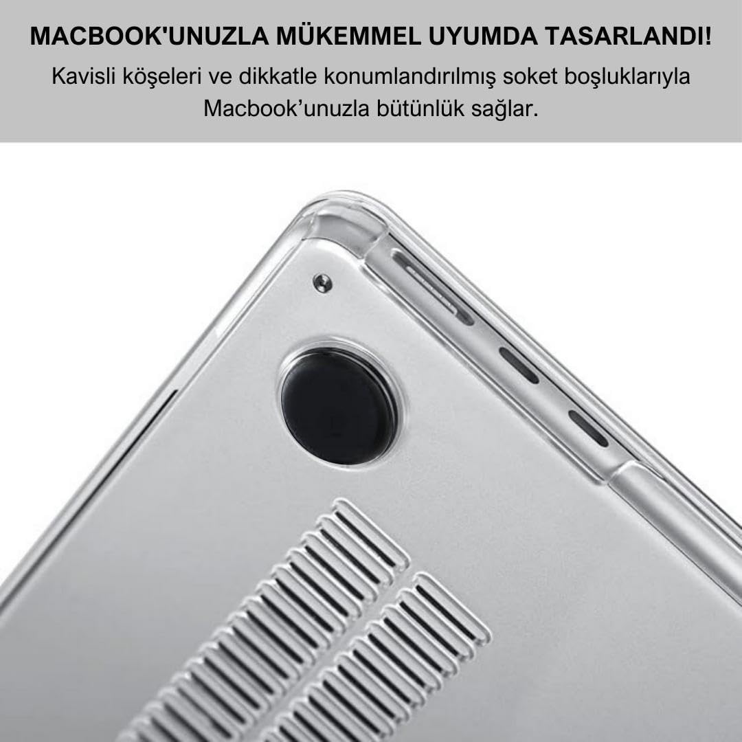 Macbook Pro 13 inç Koruma Kılıfı Sert Kapak A1706/A1708/A1989/A2159/A2251/A2289/A2338