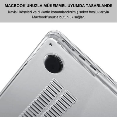 Macbook Pro 13 inç Koruma Kılıfı Sert Kapak A1706/A1708/A1989/A2159/A2251/A2289/A2338