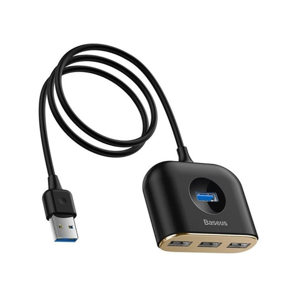 Baseus Square Round 4in1 USB Hub Adaptör 1m (USB 3.0+USB 2.0 x3) CAHUB-AY01