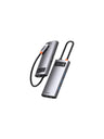 Baseus Metal Gleam Serisi 6'sı 1 Arada USB-C Hub Adaptör Çoklayıcı 4K HDMI, 100W PD, 3x USB 3.0