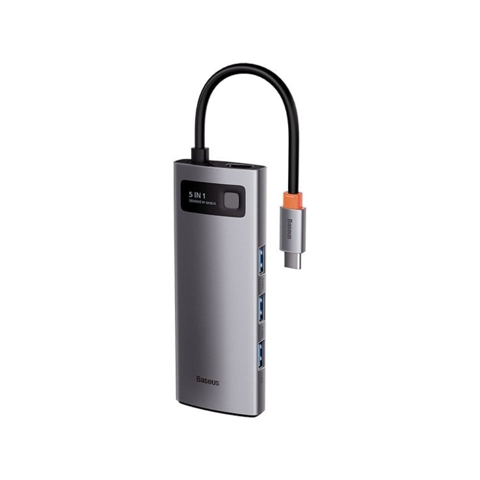Baseus Metal Gleam Series 5in1 Type-C Hub Adaptör Çoklayıcı
