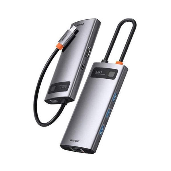 Baseus Metal Gleam Serisi 6'sı 1 Arada USB-C Hub