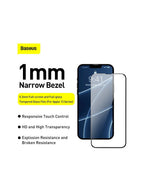Baseus Apple iPhone 13 Mini 5.4 Tam Kaplar Siyah Çerçeveli