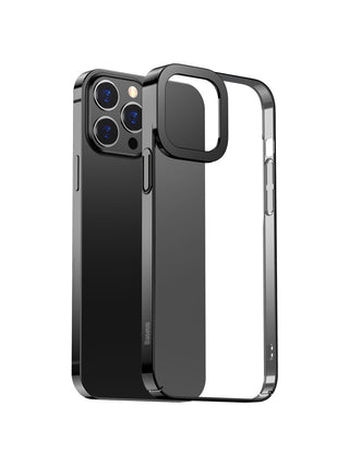 Baseus Glitter iPhone 13 Pro 6.1" Kılıf – Siyah Kenar Şeffaf