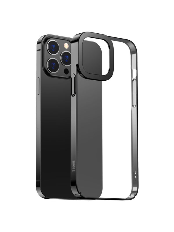 Baseus Glitter iPhone 13 Pro 6.1" Kılıf – Siyah Kenar Şeffaf