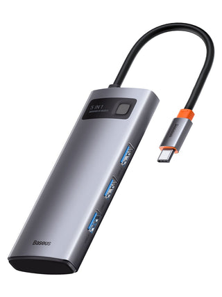 Baseus Metal Gleam 5'ı 1 Arada Type-C Hub Dock Station