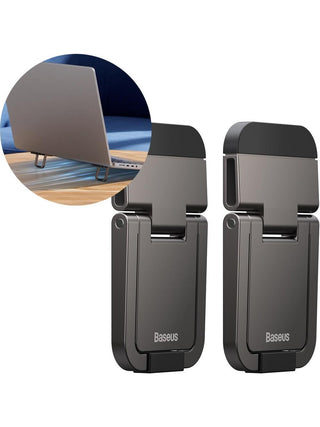 Baseus Ultra Mini Laptop Standı – 5mm, Katlanabilir, Yapışkanlı, 2 Adet