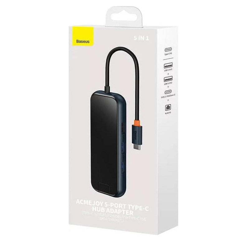 Baseus Acmejoy Serisi 5 In 1 Çevirici Dönüştürücü Hub type-C