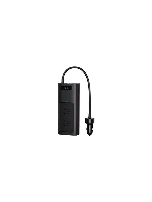 Baseus 5'ı 1 Arada 150W Araç İçi Çakmaklık Girişli Priz ve İnverter – 2x AC, 2x Type-C, 1x USB
