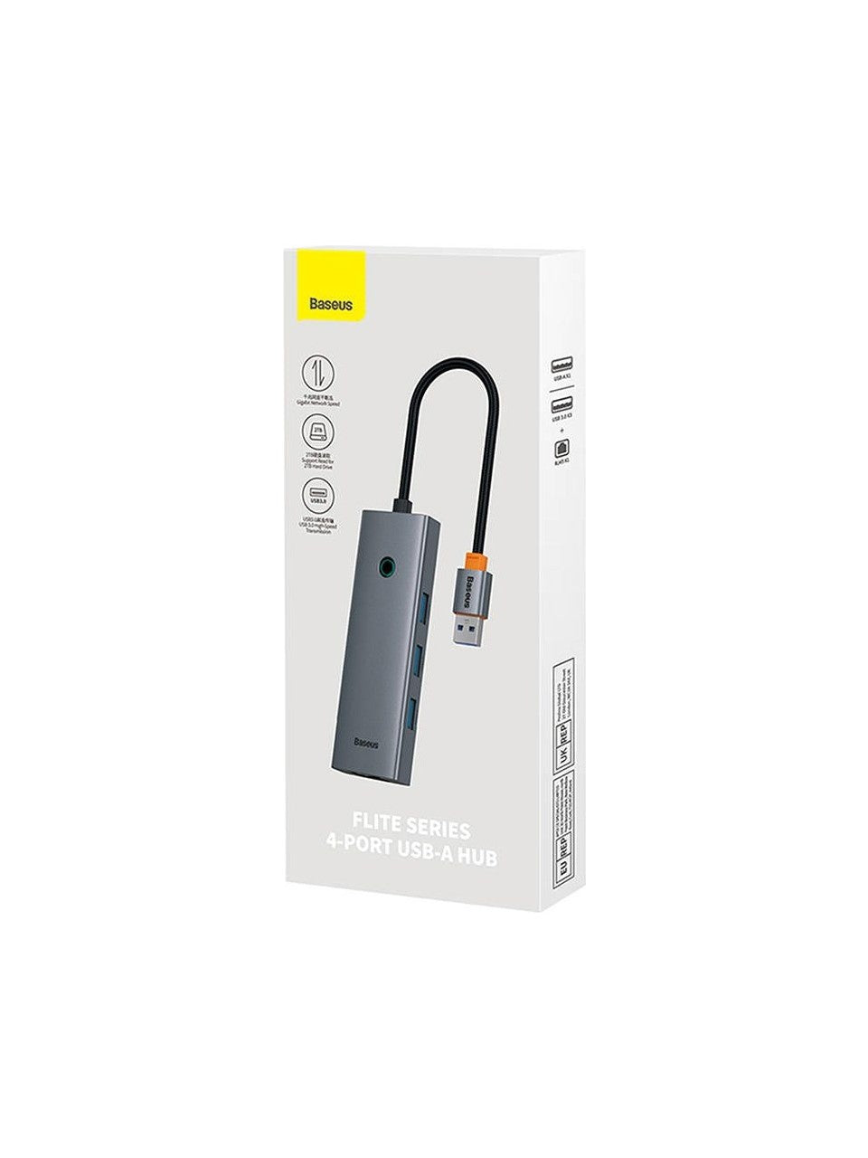 Baseus Ultrajoy 4'ü 1 Arada (Hub Usb) 3.0, Usb-A ve RJ45