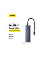 Baseus Ultrajoy Serisi 4in1 Hubtype-C Usb-C, Usb3.0 X3 , +