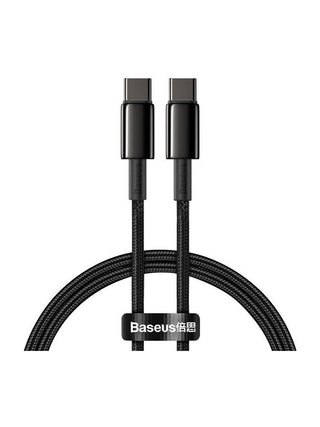 Baseus Tungsten Gold 100W Type-C to Type-C Hızlı Şarj Kablosu
