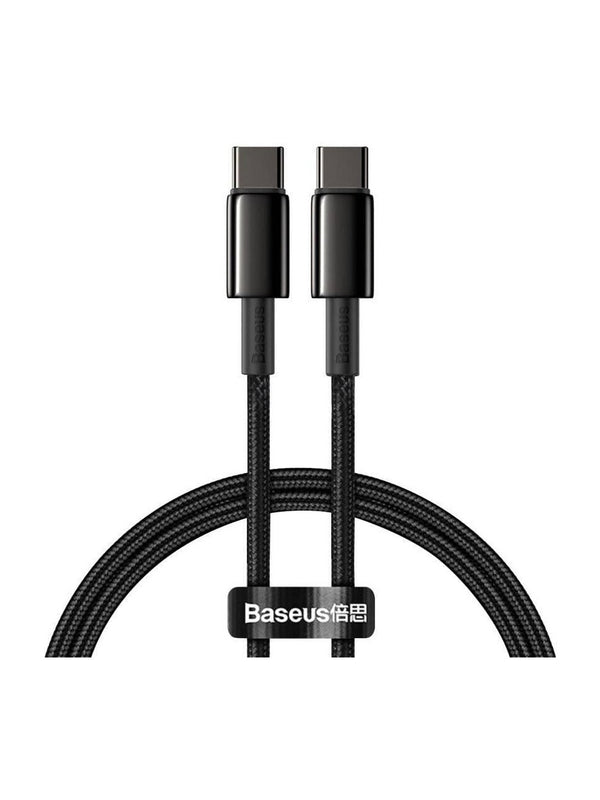 Baseus Tungsten Gold 100W Type-C to Type-C Hızlı Şarj Kablosu