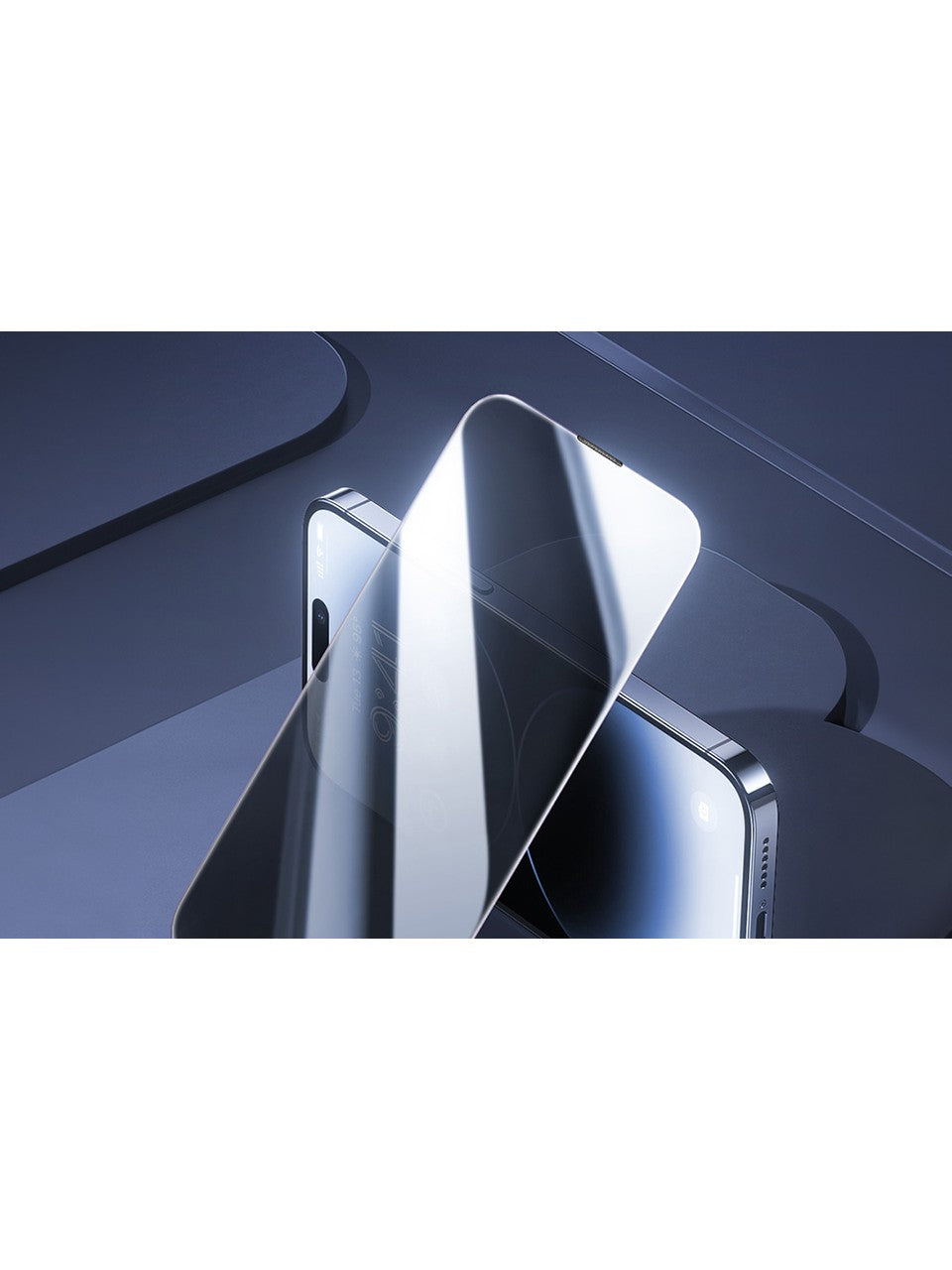 Baseus iPhone 15 Pro Max Diamond Privacy Hayalet 9H Ekran