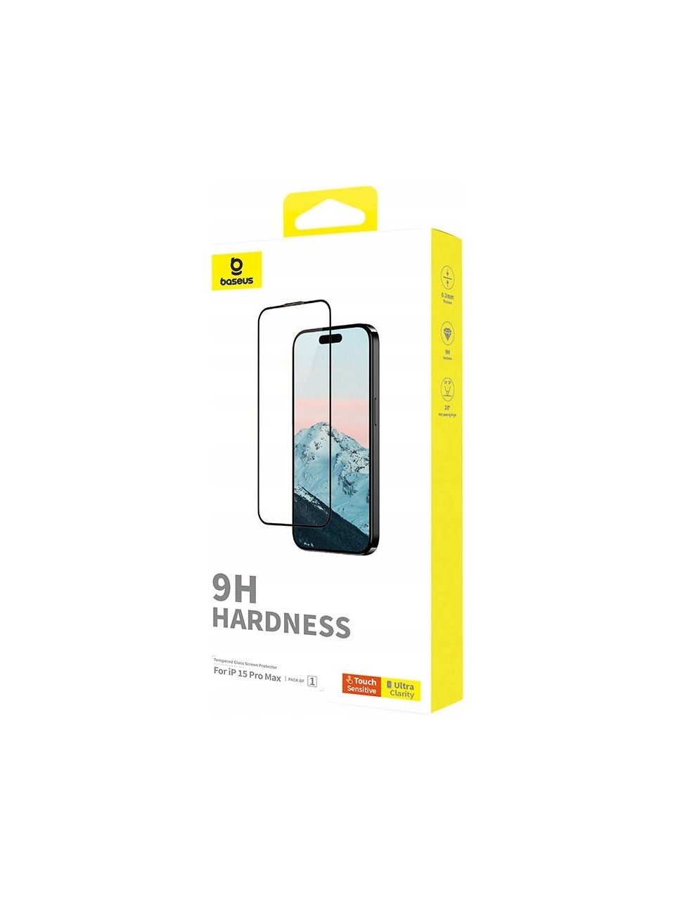 Baseus iPhone 15 Pro Max Diamond Series 9H Hardness Temperli