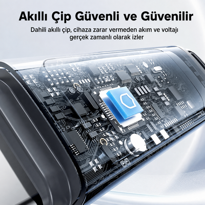 Toocki Tangxin USB-C to USB Lightning 27W Dijital Ekranlı Silikon Şarj ve Veri Kablosu 480 Mbps - TX113C1