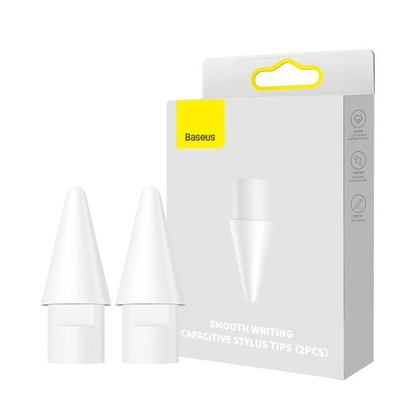 Baseus Smooth Writing & Pencil 1 ve 2 Tablet Kalemi Yedek Uç Seti – 2 Adet Beyaz