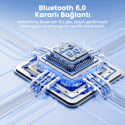 Toocki Bluetooth 6.0 Araç AUX Adaptörü Net Ses ve Gürültü Azaltma 3.5mm Jack USB Bağlantılı Kablosuz Müzik Alıcısı ve Eller Serbest Görüşme – BT08