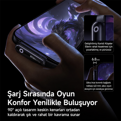 Baseus MVP 3 Type-C to Type-C 100W Hızlı Şarj Kablosu – 90° Oyuncu Tasarımı