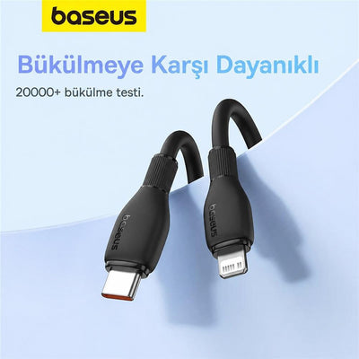 Baseus Pudding Series USB-C to Lightning 20W Hızlı Şarj ve Data Kablosu 2 Metre