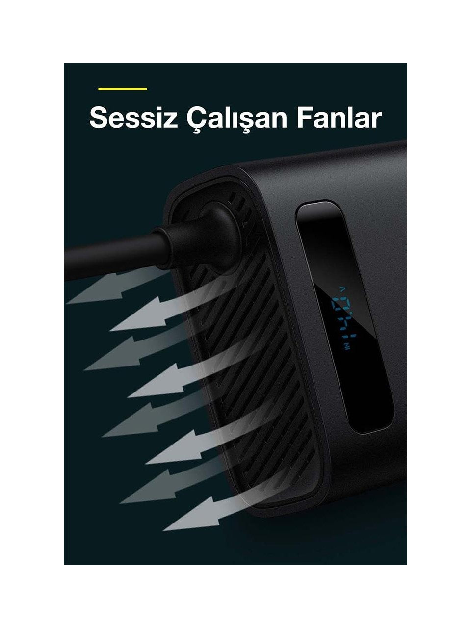 Baseus Araç Güç Kaynağı Istasyonu Inverter 5in1 150W