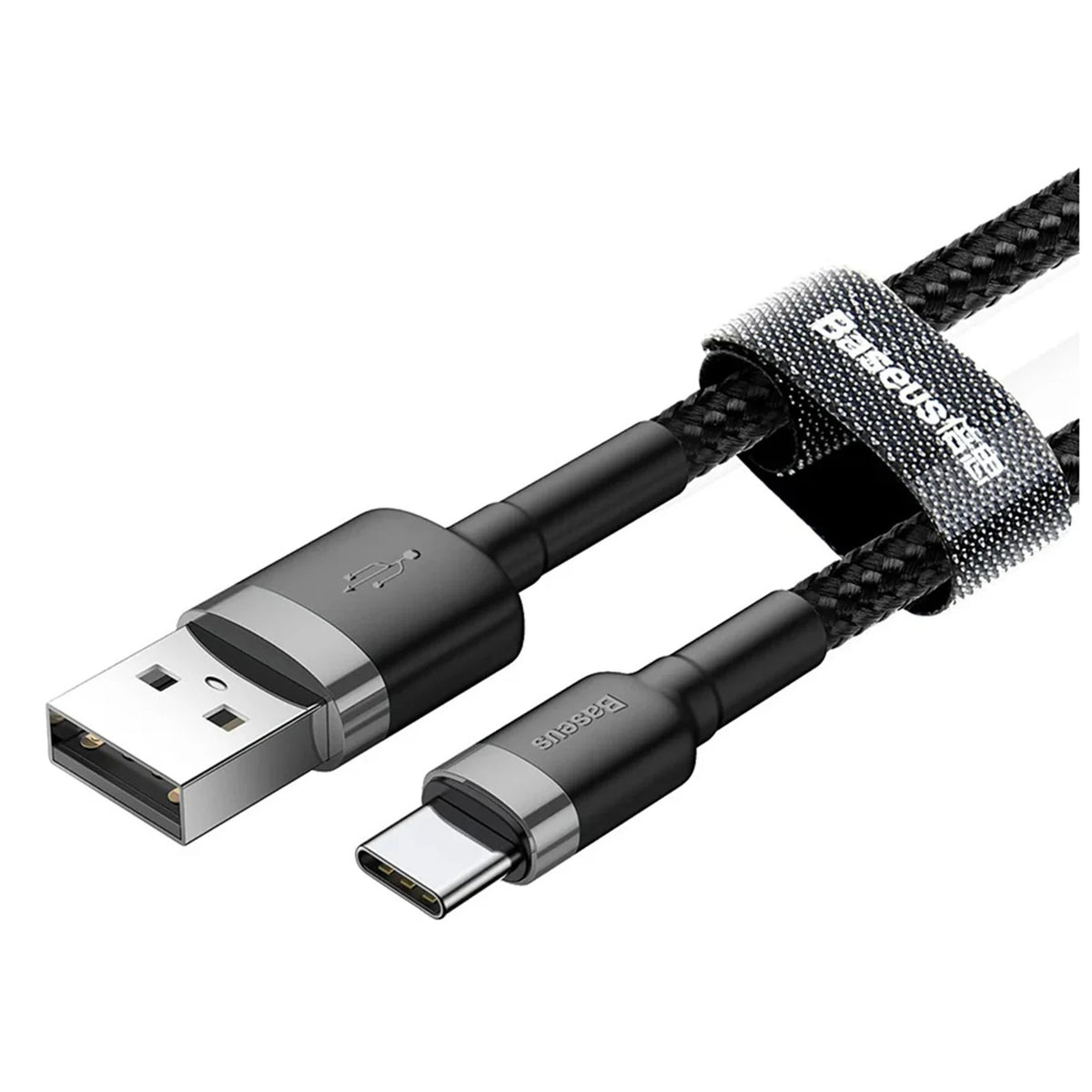 Baseus Cafule Series 2 Metre USB-A to USB-C Hızlı Şarj ve Data Kablosu 480 Mbps Örgülü