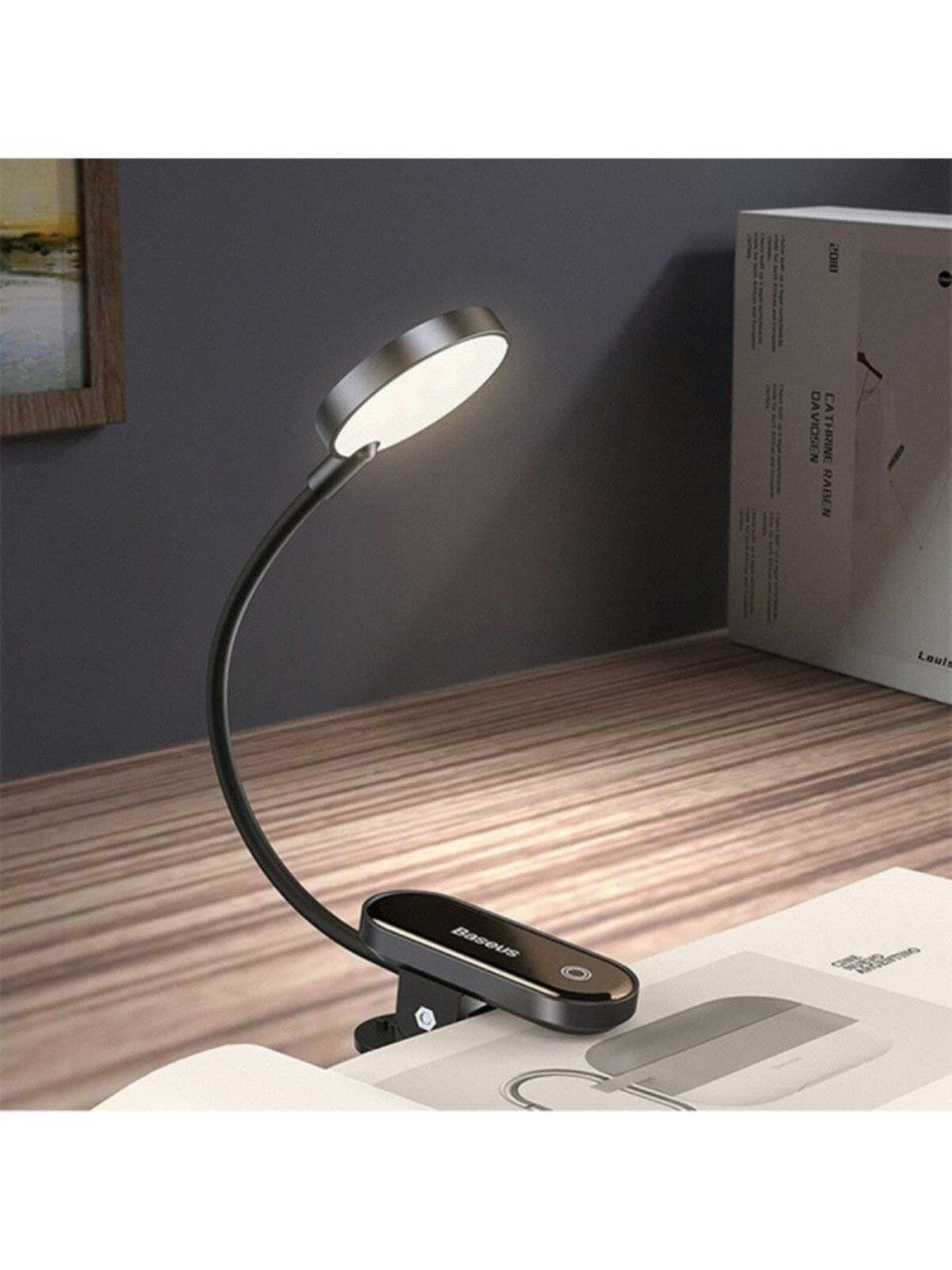 Baseus Comfort Reading Şarj Edilebilir Okuma Lambası-Siyah