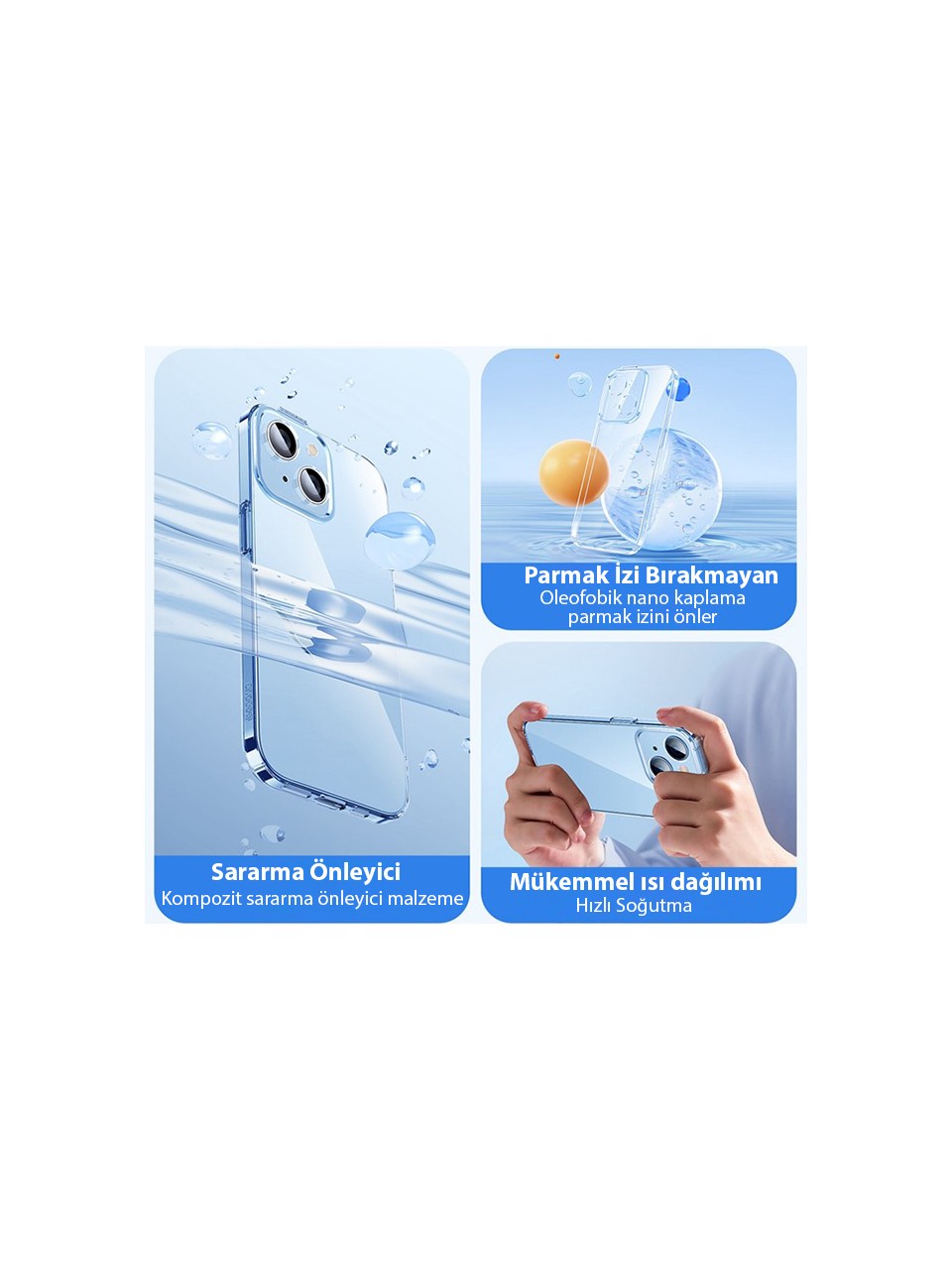 Baseus Crystal iPhone 14 Plus 6.7 Ultra-Thin Silikon Kılıf +