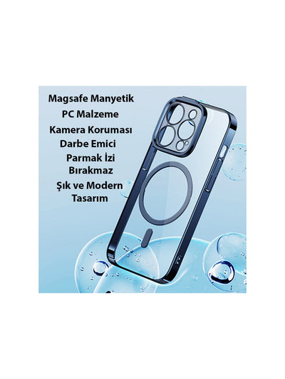 Baseus Glitter iPhone 14 Pro 6.1 Magsafe Silikon Kılıf +