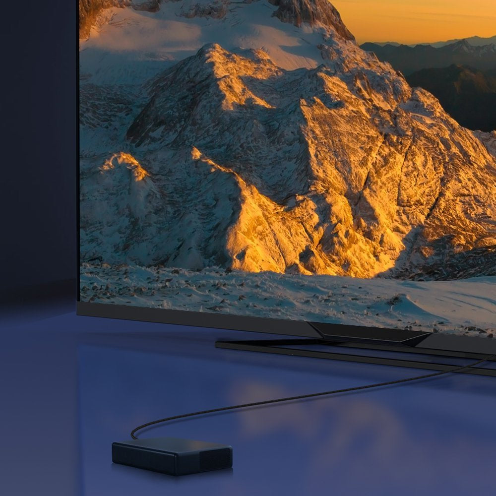 Baseus HDMI 2.1 8K 60Hz 4K 120Hz 48Gbps Yüksek Hızlı Görüntü ve Ses Aktarım Kablosu 3 Metre – Siyah