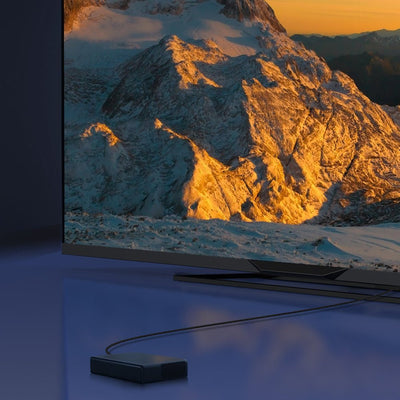 Baseus HDMI 2.1 8K 60Hz 4K 120Hz 48Gbps Yüksek Hızlı Görüntü ve Ses Aktarım Kablosu 3 Metre – Siyah