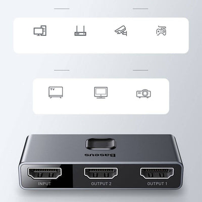 Baseus Matrix 4K 60Hz Çift Yönlü HDMI Dağıtıcı - Çoklayıcı Switch