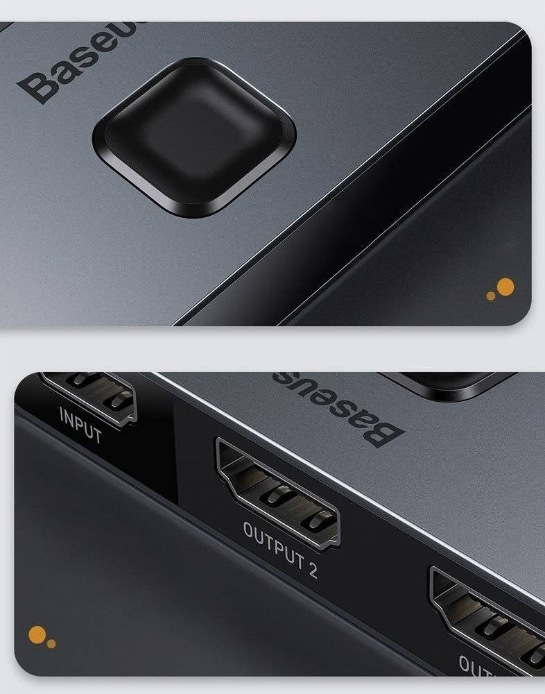Baseus Matrix 4K 60Hz Çift Yönlü HDMI Dağıtıcı - Çoklayıcı Switch