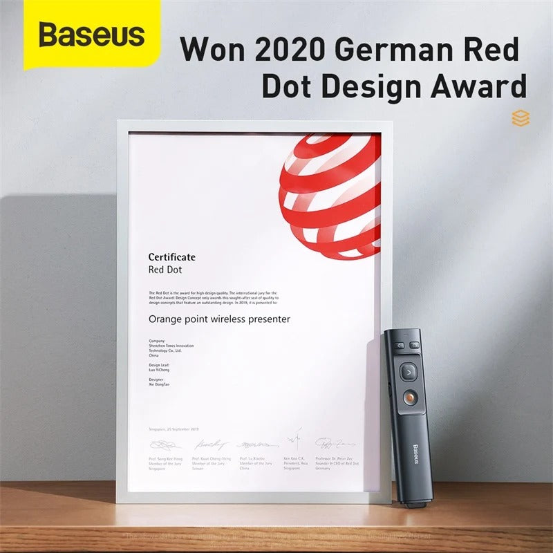 Baseus Orange Dot Wireless Presenter – Kırmızı Lazer