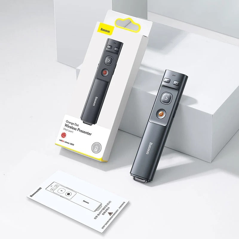 Baseus Orange Dot Wireless Presenter – Kırmızı Lazer