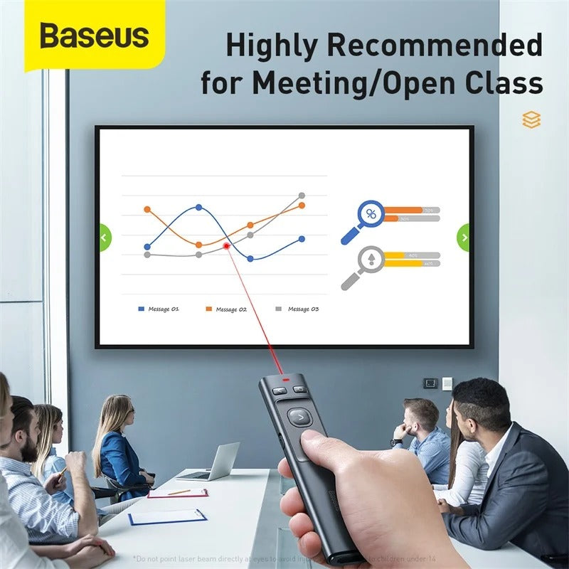 Baseus Orange Dot Wireless Presenter – Kırmızı Lazer