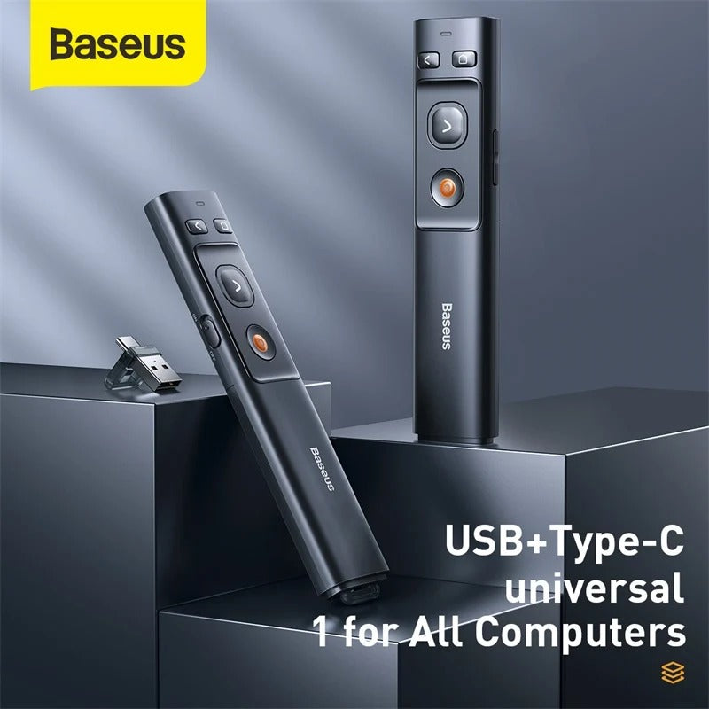 Baseus Orange Dot Wireless Presenter – Kırmızı Lazer