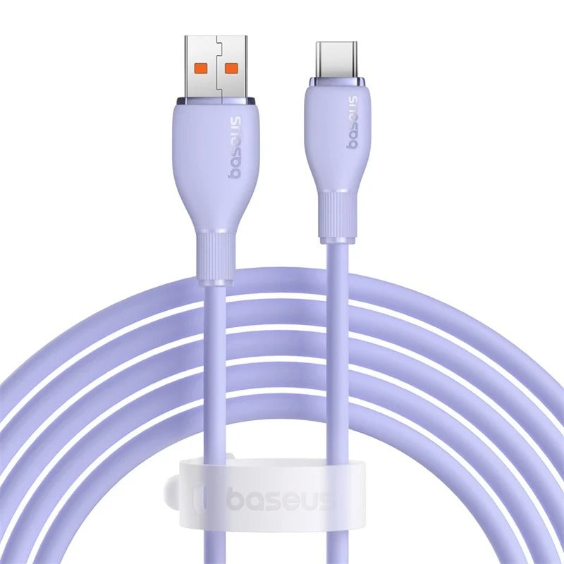 Baseus Pudding USB-A to Type-C 100W PD Hızlı Şarj Kablosu 1.2 Metre