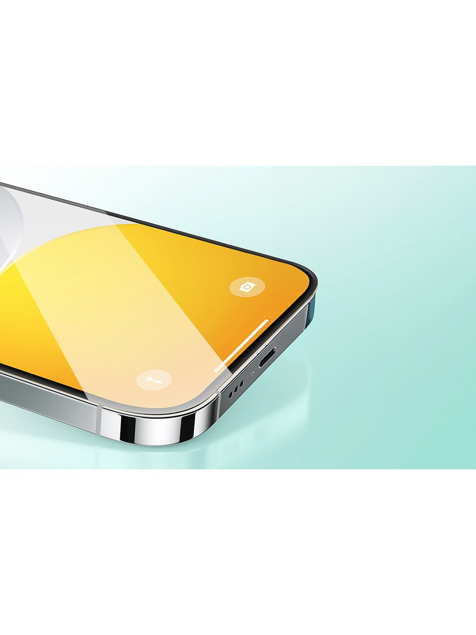 Baseus iPhone 15 Pro Max Safir Hd Temperli Cam Kolay Takma
