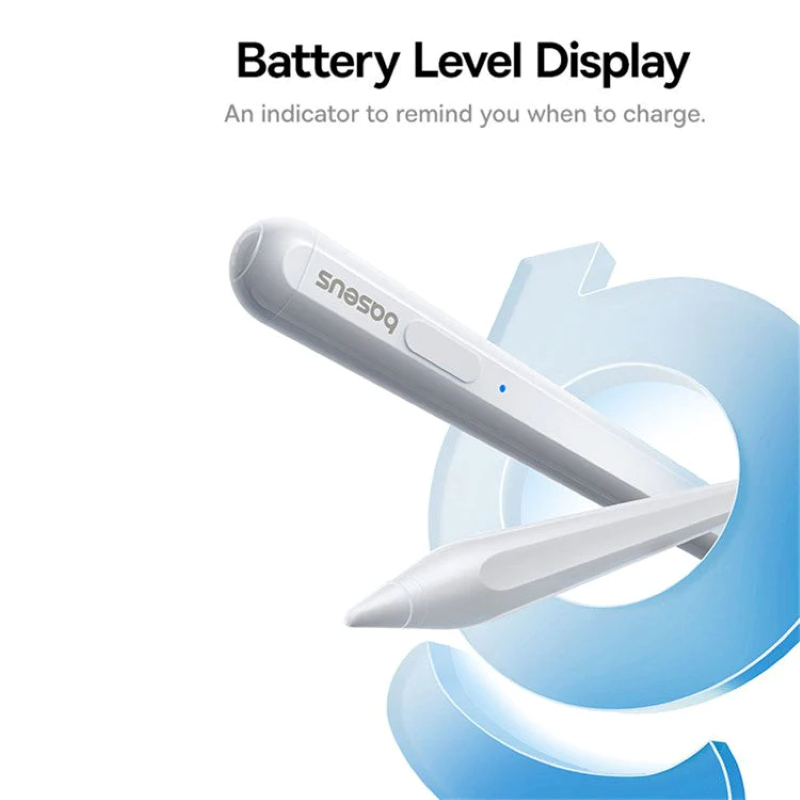 Baseus Smooth Writing 2 Stylus Kalem – Beyaz, iPad Uyumlu, Basınç Hassasiyeti, Manyetik Şarj